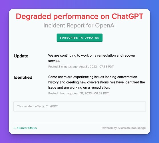 OpenAI is continuing to work on a remediation and recovery